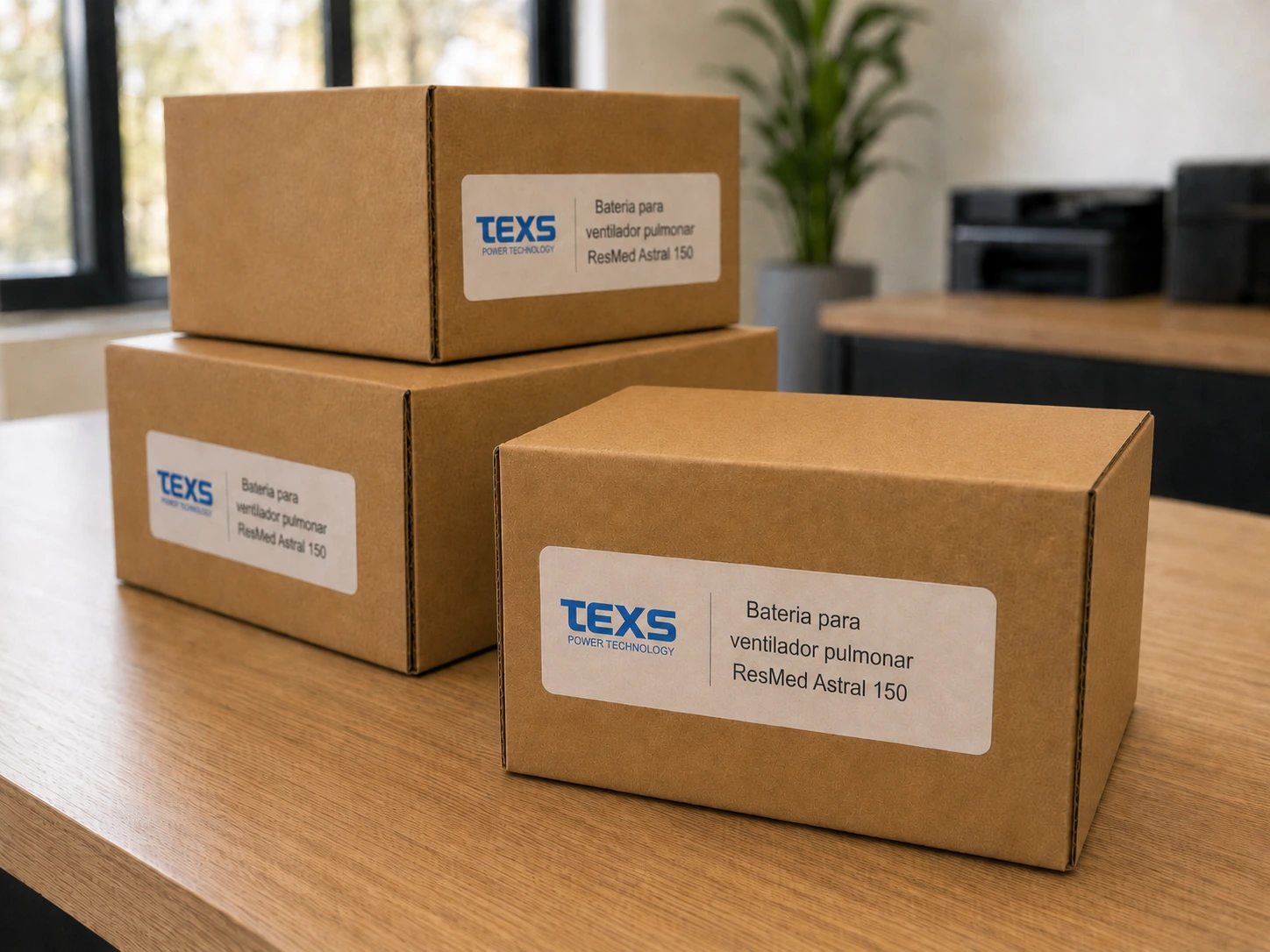Baterias Texs Power identificadas e prontas para envio